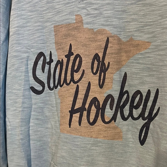 Signature Concepts Blue Long Sleeve State of Hockey Shirt. NWT - Picture 5 of 8